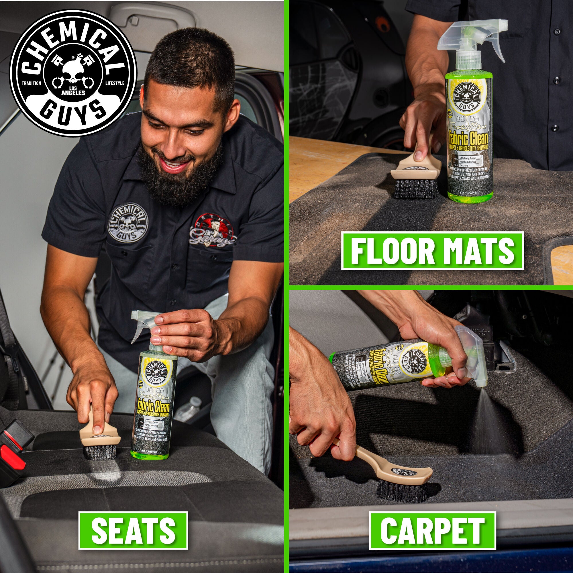 Foaming Citrus Fabric Clean Carpet & Upholstery Shampoo - Image 3