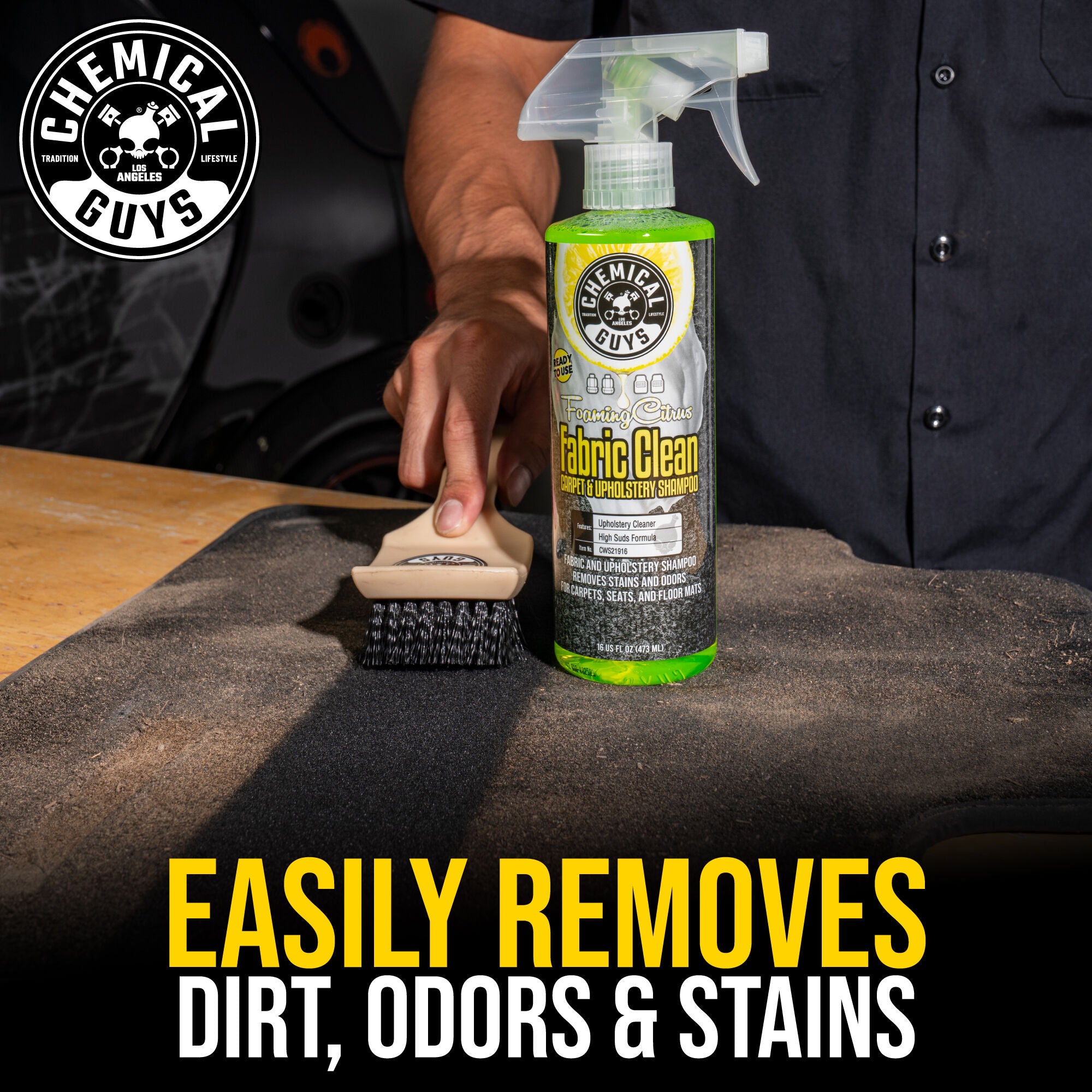 Foaming Citrus Fabric Clean Carpet & Upholstery Shampoo - Image 5