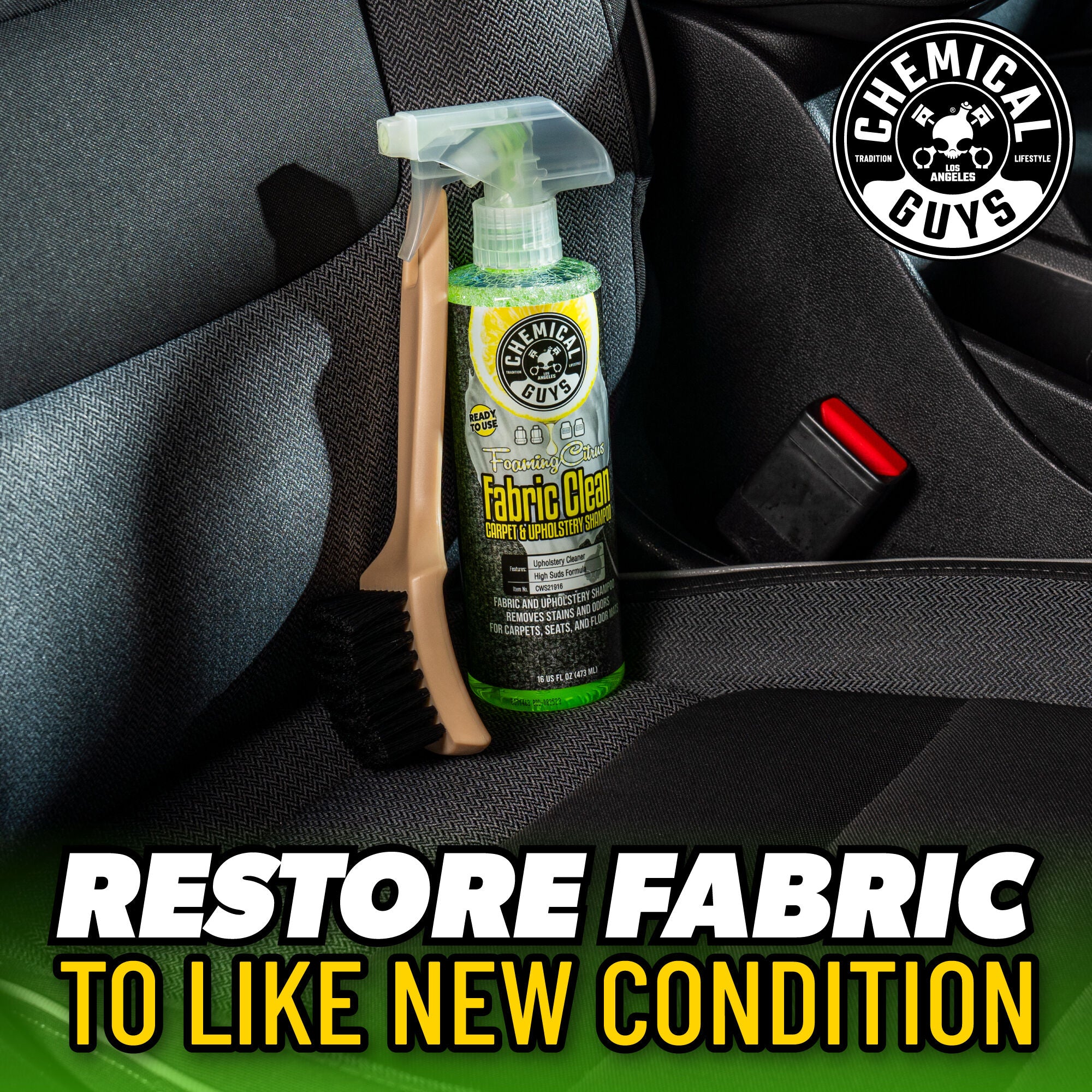 Foaming Citrus Fabric Clean Carpet & Upholstery Shampoo - Image 9