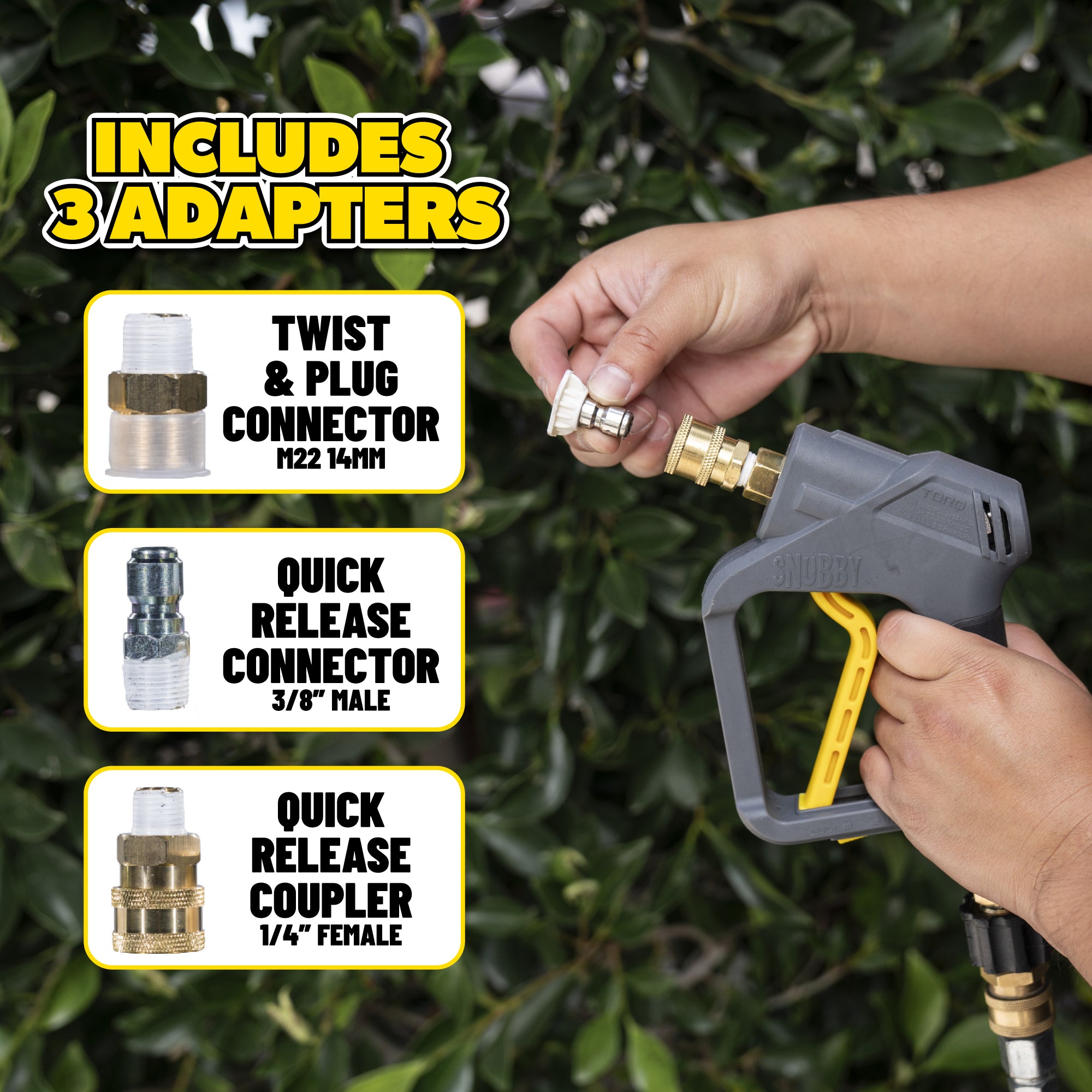 TORQ Snubby Pressure Washer Gun - Foam Cannon Attachment - Image 2