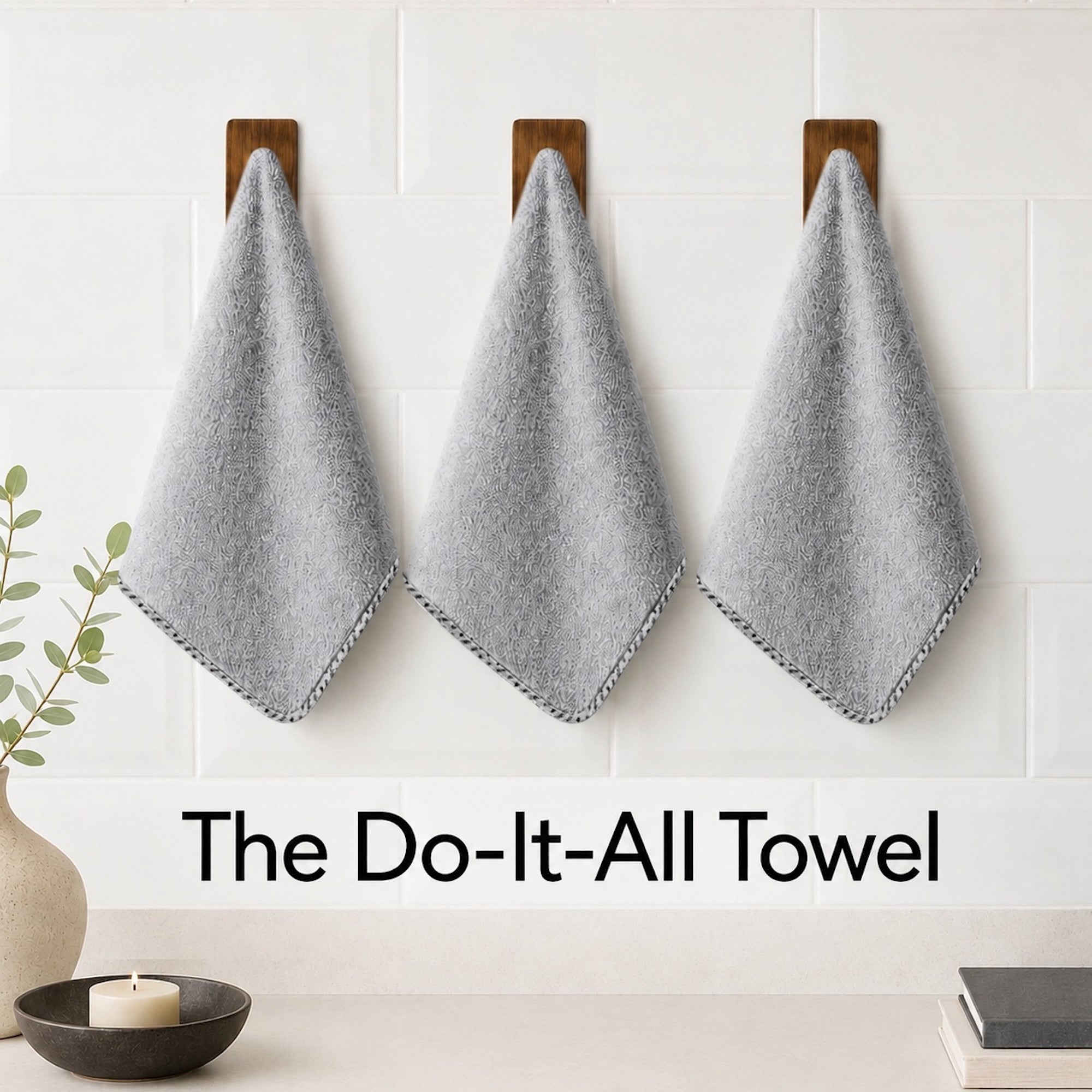 Gray AllSwipe Multi-Purpose Microfiber Towels - Image 3