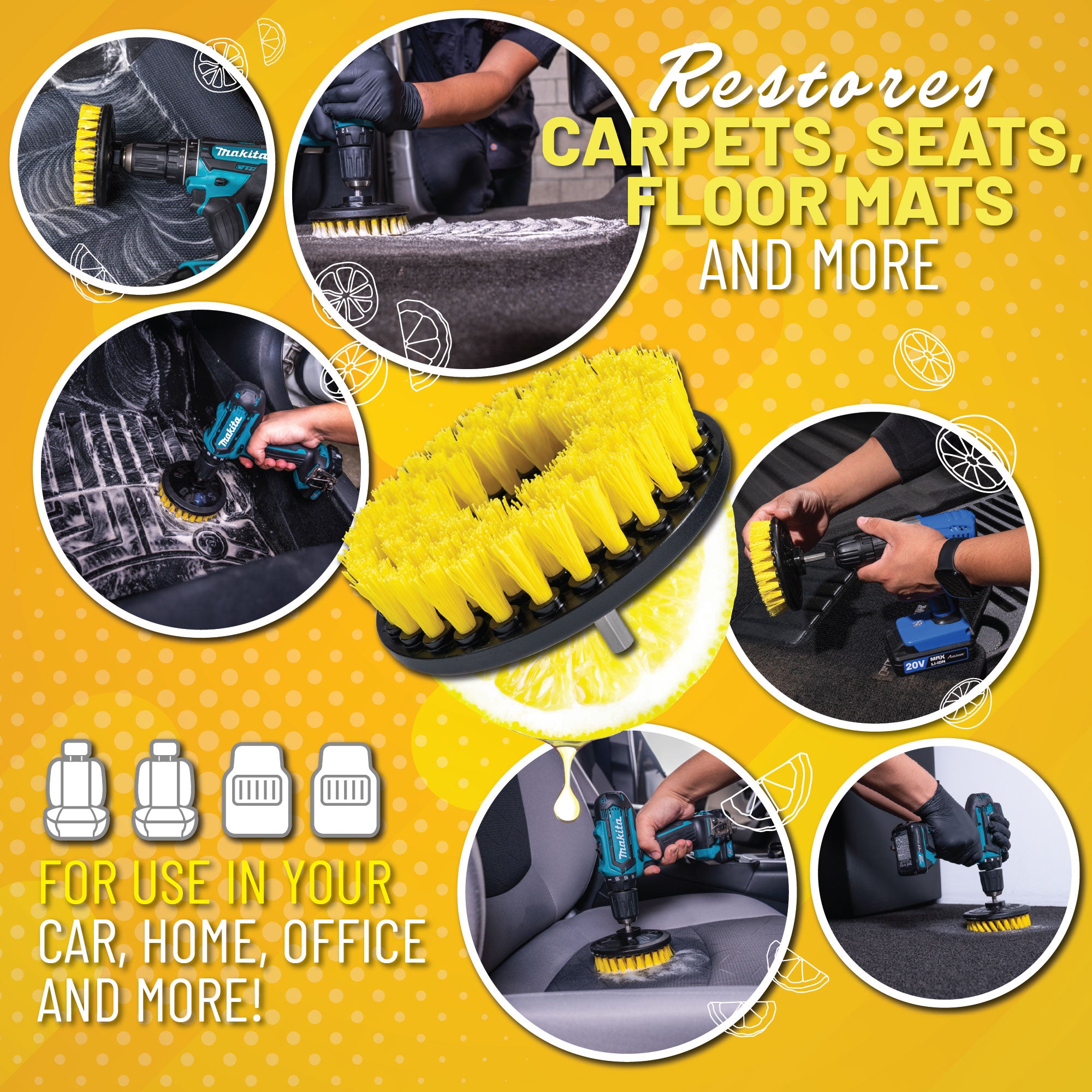 Fabric Cleaning Drill Brush Kit - Image 3